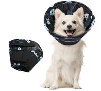 Hjumarayan Soft Dog Cone - Cones after Surgery Soft, Buster Collars for Dogs, Cone for Dogs Prevent Licking, Comfy Recovery Collars, Medical Neck Collar to Stop Licking Wound (Black XS)