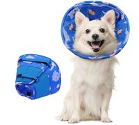 Hjumarayan Soft Dog Cone - Cones after Surgery Soft, Buster Collars for Dogs, Cone for Dogs Prevent Licking, Comfy Recovery Collars, Medical Neck Collar to Stop Licking Wound (Dark Blue XS)