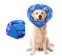 Hjumarayan Soft Dog Cone - Cones after Surgery Soft, Buster Collars for Dogs, Cone for Dogs Prevent Licking, Comfy Recovery Collars, Medical Neck Collar to Stop Licking Wound (Dark Blue XL)