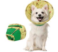 Hjumarayan Soft Dog Cone - Cones after Surgery Soft, Buster Collars for Dogs, Cone for Dogs Prevent Licking, Comfy Recovery Collars, Medical Neck Collar to Stop Licking Wound (Green XS)