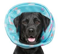 Hjumarayan Soft Dog Cone - Cones after Surgery Soft, Buster Collars for Dogs, Cone for Dogs Prevent Licking, Comfy Recovery Collars, Medical Neck Collar to Stop Licking Wound (Blue L)