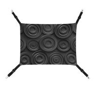 HJUQNGF Cat Hammock Soft Breathable Pet Hanging Hammock with Metal Hooks Circles and Spirals Sleeping Hammock Portable Cat Cage Bed for Cats Small Dogs Small Animals