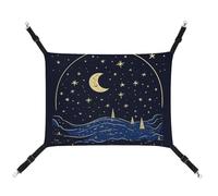 HJUQNGF Cat Hammock Soft Breathable Pet Hanging Hammock with Metal Hooks Graffiti Outside The Star Sleeping Hammock Portable Cat Cage Bed for Cats Small Dogs Small Animals