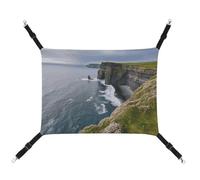 HJUQNGF Cat Hammock Soft Breathable Pet Hanging Hammock with Metal Hooks Ireland Outdoors County Clare The Cliffs Sleeping Hammock Portable Cat Cage Bed for Cats Small Dogs Small Animals