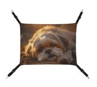HJUQNGF Cat Hammock Soft Breathable Pet Hanging Hammock with Metal Hooks Lie on The Floor Sleeping Hammock Portable Cat Cage Bed for Cats Small Dogs Small Animals