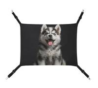 HJUQNGF Cat Hammock Soft Breathable Pet Hanging Hammock with Metal Hooks Smiling Little Dog Sleeping Hammock Portable Cat Cage Bed for Cats Small Dogs Small Animals