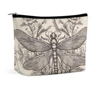 HJUQNGF Cosmetic Bag Ancient Skull And Flowers Portable Toiletry Bag Large Capacity Travel Makeup Bag Beauty Makeup Organizer for Full-Sized Shampoo Conditioner Brushes Set Makeup Accessories, Hand