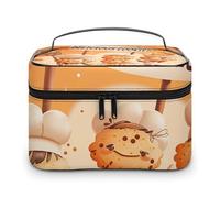 HJUQNGF Cosmetic Bag Portable A Range of Sea Creatures Toiletry Bag Large Capacity Travel Makeup Bag Beauty Makeup Organizer for Full-Sized Shampoo Conditioner Brushes Set Makeup Accessories, Cartoon