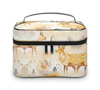 HJUQNGF Cosmetic Bag Portable Berries And Fruits Toiletry Bag Large Capacity Travel Makeup Bag Beauty Makeup Organizer for Full-Sized Shampoo Conditioner Brushes Set Makeup Accessories, Hand Drawn