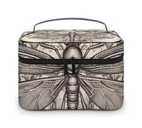 HJUQNGF Japanese Floral Cherry Blossom Cosmetic Bag, Portable Toiletry Bag, Large Capacity Travel Makeup Bags, Beauty Organizer for Full-Sized Shampoo Conditioner Brushes Set Accessories, Hand drawn