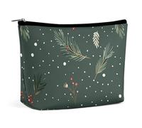HJUQNGF Lie on The Floor Cosmetic Bag Portable Toiletry Bag Large Capacity Travel Makeup Bag Beauty Makeup Organizer for Full-Sized Shampoo Conditioner Brushes Set Makeup Accessories, Small Pine