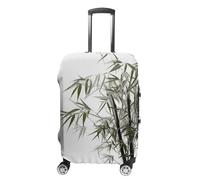HJUQNGF Luggage Covers for 19-32 Inch, Asian Plant Suitcase Protector, Stretchable Durable Travel Luggage Cover, Washable Anti-Scratch Travel Bag Protector, white, Small, Flower and Animals