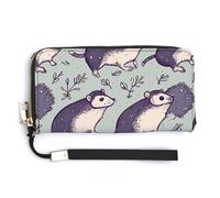 HJUQNGF Opossum Wristlet Long Wallet Womens Purse Zip Clutch Large Capacity Leather Purse Credit Coin Purse
