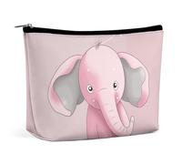 HJUQNGF Rainbow Rabbit Cosmetic Bag Portable Toiletry Bag Large Capacity Travel Makeup Bags Beauty Makeup Organizer for Full-Sized Shampoo Conditioner Brushes Set Makeup Accessories, Elephant, One