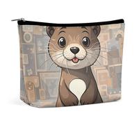 HJUQNGF Rainbow Rabbit Cosmetic Bag Portable Toiletry Bag Large Capacity Travel Makeup Bags Beauty Makeup Organizer for Full-Sized Shampoo Conditioner Brushes Set Makeup Accessories, Cartoon Cute