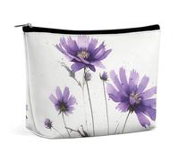 HJUQNGF Sparks Shine Cosmetic Bag Portable Toiletry Bag Large Capacity Travel Makeup Bag Beauty Makeup Organizer for Full-Sized Shampoo Conditioner Brushes Set Makeup Accessories, Hand Drawn Purple