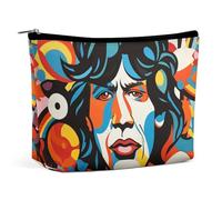 HJUQNGF Sparks Shine Cosmetic Bag Portable Toiletry Bag Large Capacity Travel Makeup Bag Beauty Makeup Organizer for Full-Sized Shampoo Conditioner Brushes Set Makeup Accessories, Pop Art Pattern, One