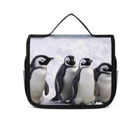 HJUQNGF Toiletry Bag for Women Travel Cosmetic Bag Animals And Snowfield Large Makeup Bag Hanging Cosmetic Organizer for Toiletries Accessories 3 In 1 Container, white, 22.5x18.5cm