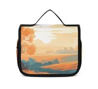 HJUQNGF Toiletry Bag for Women Travel Cosmetic Bag Nice View Large Makeup Bag Hanging Cosmetic Organizer for Toiletries Accessories 3 In 1 Container, white, 22.5x18.5cm