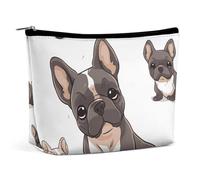 HJUQNGF Tropical Sunset Beach Cosmetic Bag Portable Toiletry Bag Large Capacity Travel Makeup Bags Beauty Makeup Organizer for Full-Sized Shampoo Conditioner Brushes Set Makeup Accessories, French