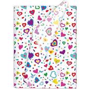 Hjvvr Colorful Heart Tissue Paper,Patterned Tissue Wrapping Paper 20sheets 50x35cm