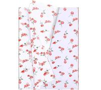 Hjvvr Flower Tissue Paper,20sheets Floral Wrapping Paper,50x35cm Rose Gift Wrapping for Valentine’s and Mother’s Day