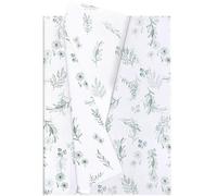 Hjvvr Green Leaf Tissue Wrapping Paper,100sheets 50x35cm Leaves Tissue Paper for Gift Wrapping DIY Crafts Birthday