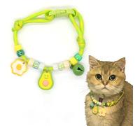 Hjvvr Kitty Collar,Cute Adjustable Green Collar,1pc Breakaway Kitty Pet Neckwear