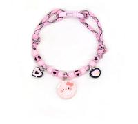 Hjvvr Pink Pet Collar,Cute Adjustable Cat Collar,1pc Breakaway Kitty Neckwear, Heart and the Pink Moon Design