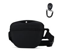 hjwanyin Silicone Premium Dog Treat Pouch Bag for Walking & Training, Dog Treat Pouch for Training with Clicker, Magnetic Closure Silicone Dog Food Bags, Portable Dog Training Container (1)