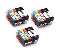 HJXcTRH 4 Pack Compatible Ink Cartridges Compatible With 920XL 920 Officejet 6000 6500 6500A 7000 7500 7500A With Chip 4 Color(920XL-3set)