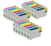 HJXcTRH Compatible 18X Ink Cartridge Set T0791 T0792 T0793 T0794 T0795 T0796 For Stylus Photo P50 1500W And Stylus Photo 1400