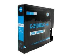 HJXcTRH Compatible Ink Cartridge Compatible With PGI2100 PGI-2100 PGI2100XL Full Ink Compatible With MAXIFY IB4010 IB4110 MB5110 MB5310 MB5410 Etc.(2PCS Cyan)