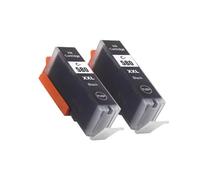 HJXcTRH Compatible Ink Cartridges PGI580 CLI581 Compatible With TS705 TR7550 TR8550 TS6150 TS6250 TS8150 TS8250 TS9150 TS9550(PGI-580 BK X 2)