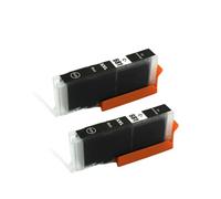 HJXcTRH Compatible PGI-680 CLI-681 PGI680XL 680 Ink Cartridge Compatible With TS8160 TS8260 TS9160 Inkjet Printers(2pcs-Small black)