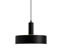 HJXDtech 30cm Black Metal Pendant Light, Modern E27 Hanging Ceiling Lamp