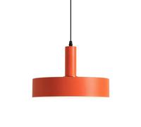 HJXDtech 30cm Orange Metal Pendant Light, Modern E27 Hanging Ceiling Lamp