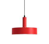 HJXDtech 30cm Red Metal Pendant Light, Modern E27 Hanging Ceiling Lamp
