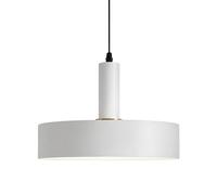 HJXDtech 30cm White Metal Pendant Light, Modern E27 Hanging Ceiling Lamp