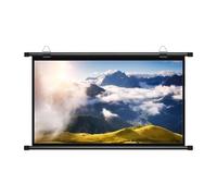 HJXGQJM Manual 4:3, 16:9 Pull-Down Projector Screen, Wrinkle-Free HD Projection Cloth Screen, Removable Hook Home Cinema Movies Wall Or Ceiling Mountable Screen, Suitable For All Projectors(16:9,72")