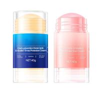 HJXUQIME Anti-Cracking Prevention Stick, Anti-Cracking Foot & Hand Cream Moisturiser for Dry Cracked Heel Feet, Knee, Elbow, Foot Balm Stick for Callus Remover & Dead Skin Softener (Pink + Blue)