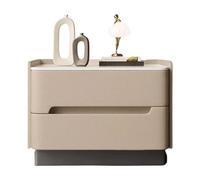 HJYBFA Elegant Light Luxury Nightstand Artificial Board End Tables Sturdy and Reliable Modern Bedside Cabinet with 2 Drawers Side Table