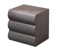 HJYBFA Elegant Three-layer Nightstand Wooden End Tables Beautiful Design Bedside Cabinet and Practical Handleless Side Table
