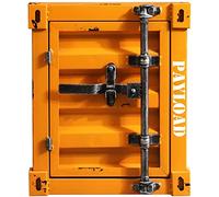 HJYBFA Industrial Style Wrought Iron, 2-layer Nightstand With Door, Retro Bedside Cabinet Black, Bedroom, Living Room, Storage Organizer Side Table 40 * 38 48cm(Color:Orange yellow