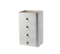 HJYBFA Japanese Style White with 3/4 Drawers for Bedroom Storage
