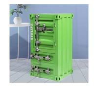 HJYBFA Metal Locker Cabinet Industrial Style Storage with Drawer, Creative Container Lockers, for Home Restaurant Bar Gym,Green1