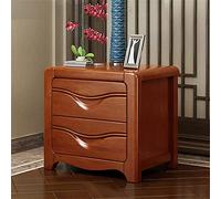 HJYBFA Retro Style Solid Wood Nightstand For Bedroom, Simple Modern Narrow Side Table With 2 Drawers, Small Chest Of Drawers Bedside Cabinet Stora(Size:54X41X48.5CM,Color:Bedside T