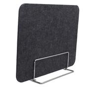 HJYCLFAZU Acoustic Desk DividerFreestanding Office Partition Felt Noise Reduction & Privacy Screen Black with Large Metal Clip 30x60cm Ideal for Home Workspace