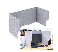 HJYCLFAZU Freestanding Acoustic Desk Divider Panel - Portable Office Partition for Noise Reduction & Visual Privacy Ideal Home Workspaces