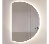 HJYCLFAZU Half Moon Backlit Bathroom Mirror, 3-color LED Bathroom Decorative Mirror, 70x100cm Smart Wall Mirror,Anti-fog/Explosion-proof Makeup Mirror